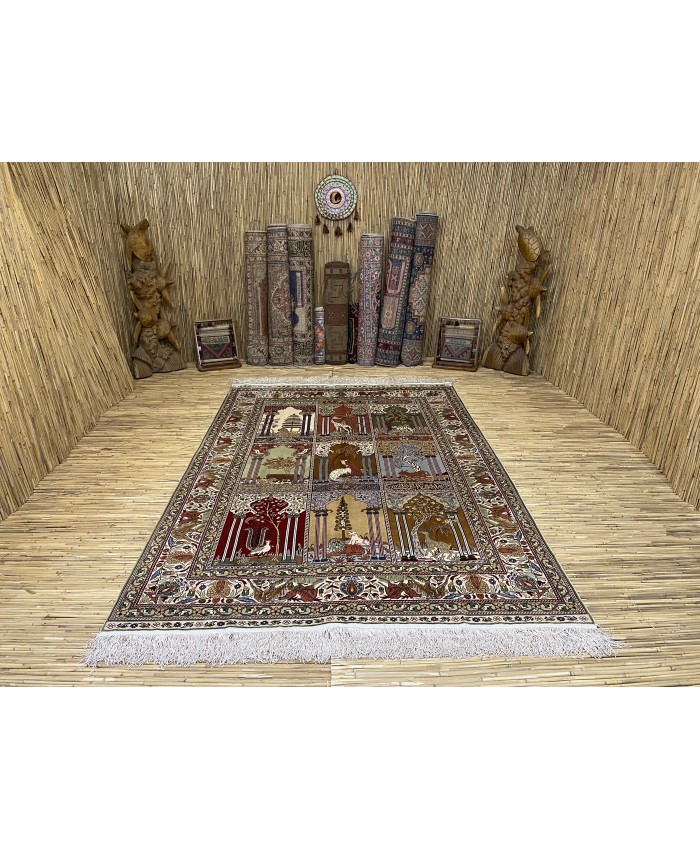 Handmade Turkish Kayseri Original Silk Carpet  – FREE SHIPPING..!